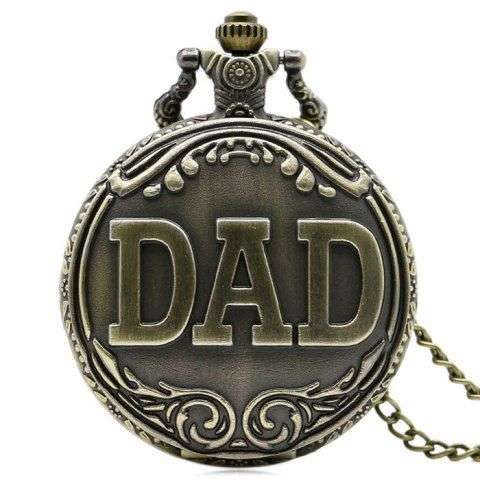 DAD Carving Vintage Pocket Watch