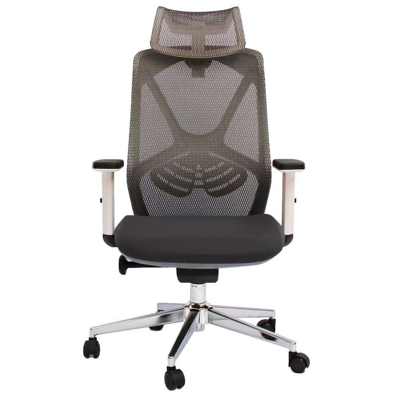 GOF Furniture - Bistro Ergonomic Office Chair - Grey