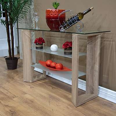 GOF Furniture -Zitsohi Console - Oak