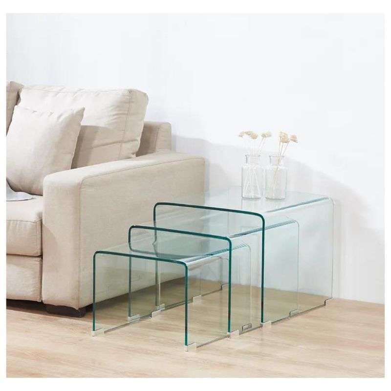 GOF Furniture - Shellmond Accent Tables - Clear