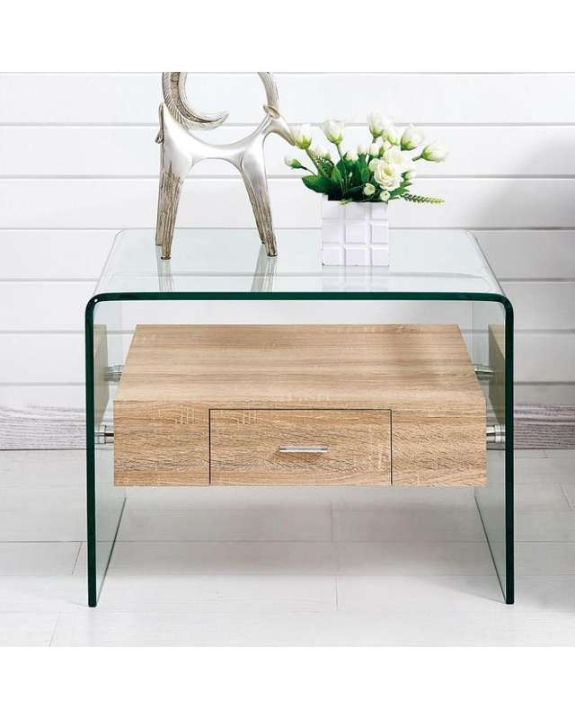 GOF Furniture-Vidal Side Table - Oak