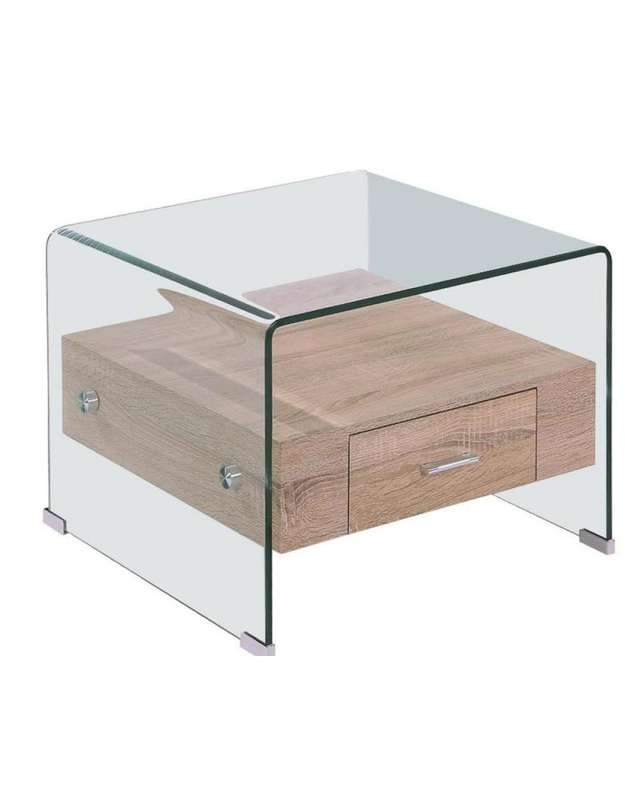 GOF Furniture-Vidal Side Table - Oak