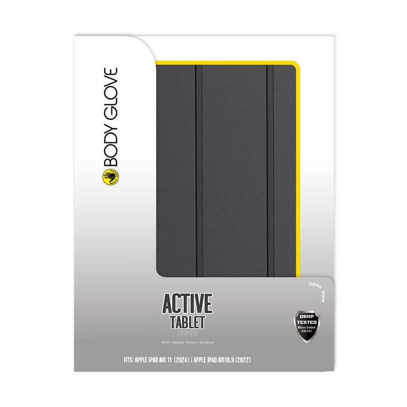 iPad Air 11 2024 Case - Body Glove Active Cover - Black
