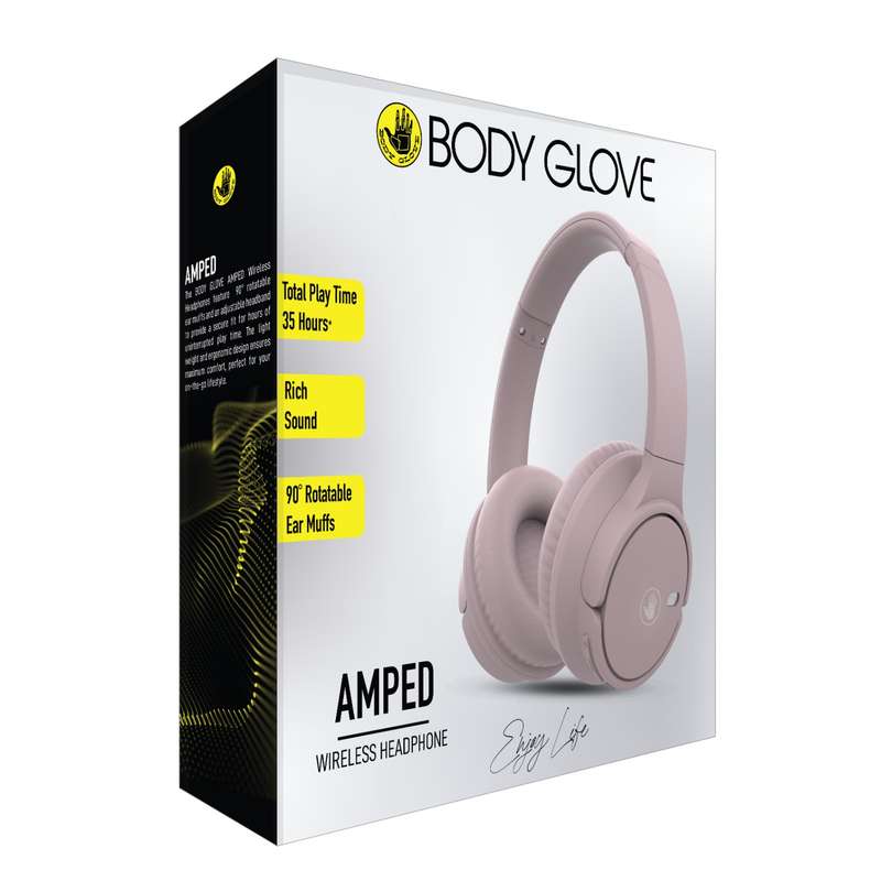 Body Glove Amped Wireless Headphones - Sand