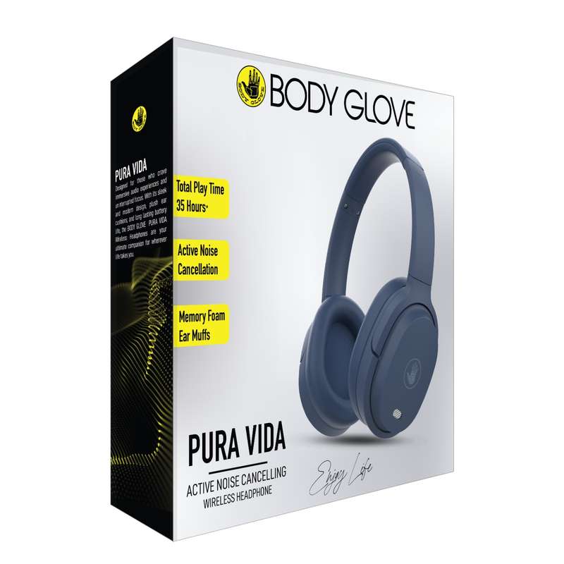 Body Glove Pura Vida Noise Cancelling Headphones - Blue