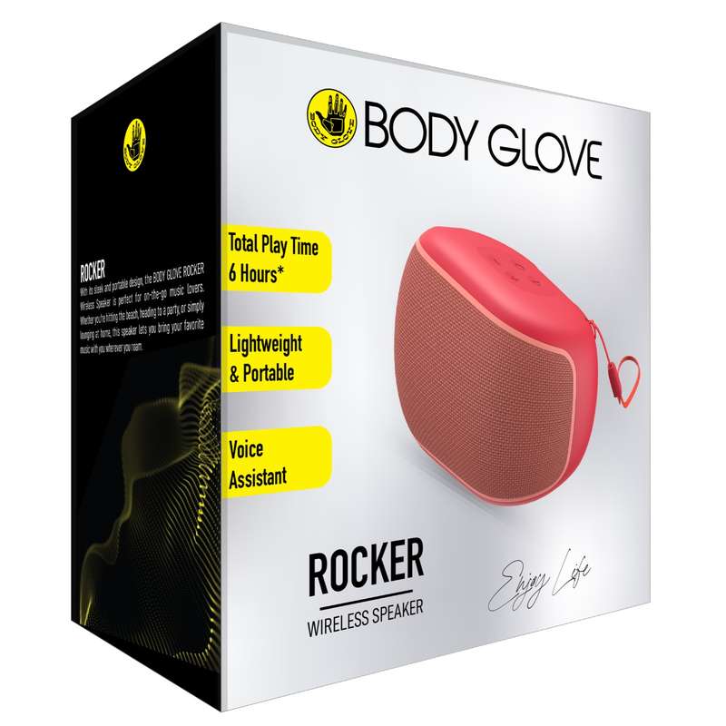 Body Glove Rocker Portable Bluetooth Speaker  Red