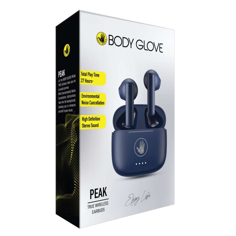 Body Glove Peak ENC TWS True Wireless Earbuds - Blue