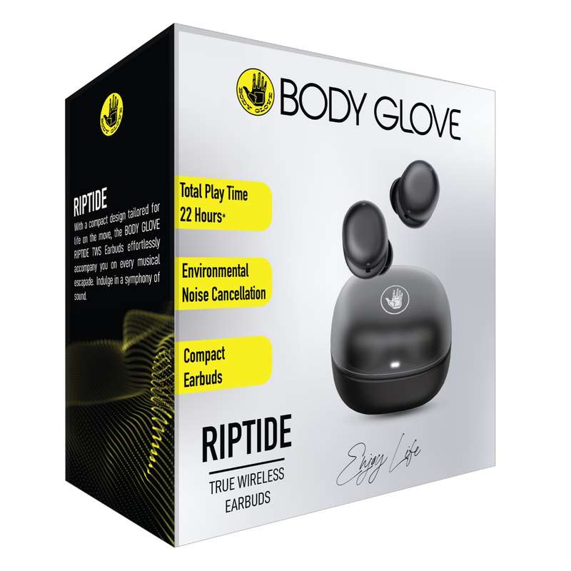 Body Glove Riptide ENC TWS True Wireless Earbuds - Black