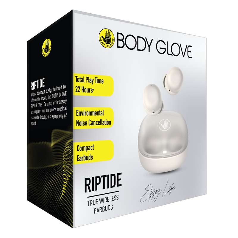 Body Glove Riptide ENC TWS True Wireless Earbuds - Cream