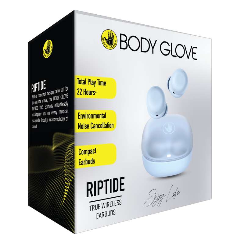 Body Glove Riptide ENC TWS True Wireless Earbuds - Blue