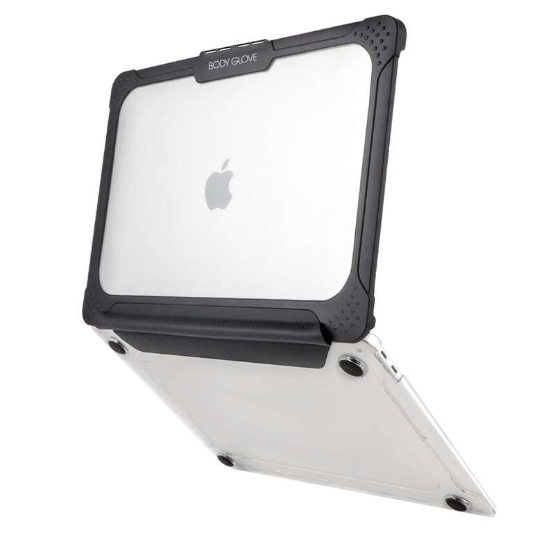 MacBook Pro 14 inch 2021 Case - Body Glove Everest Shell Cover - Clear and Black