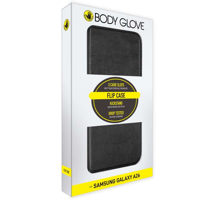 Body Glove Flip Series Case for Samsung Galaxy A26 - Black