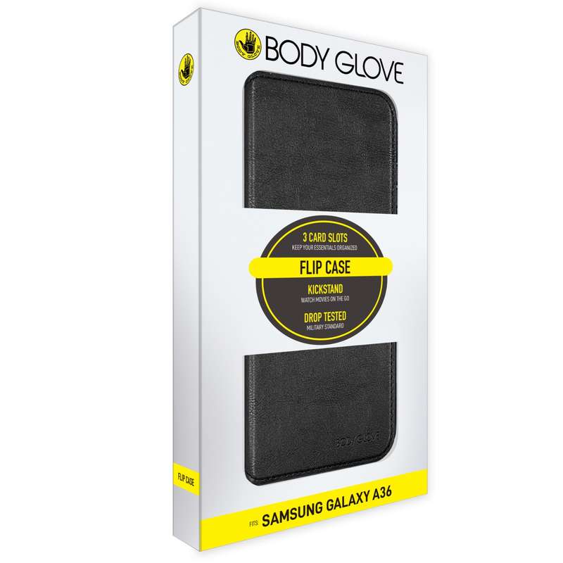 Samsung Galaxy A36 Body Glove Flip Series Case - Black