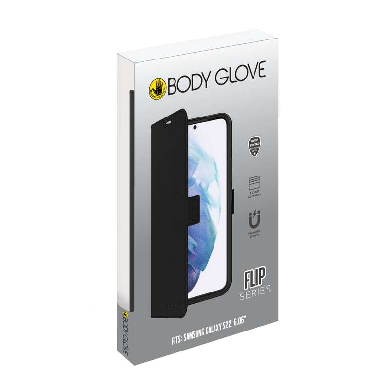 Samsung Galaxy S22 5G Body Glove Flip Series Case - Black