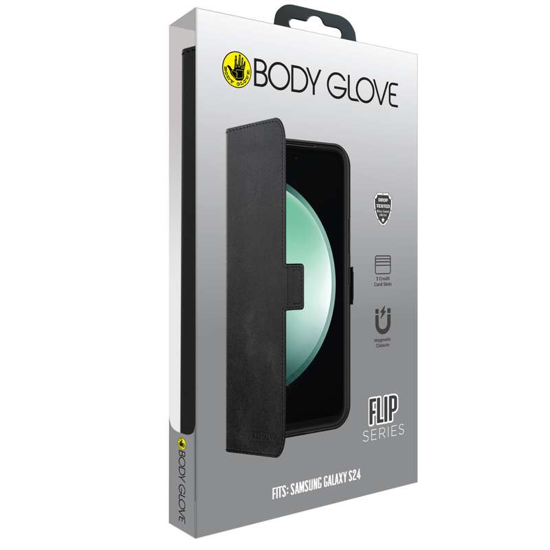 Samsung Galaxy S24 Body Glove Flip Series Case - Black