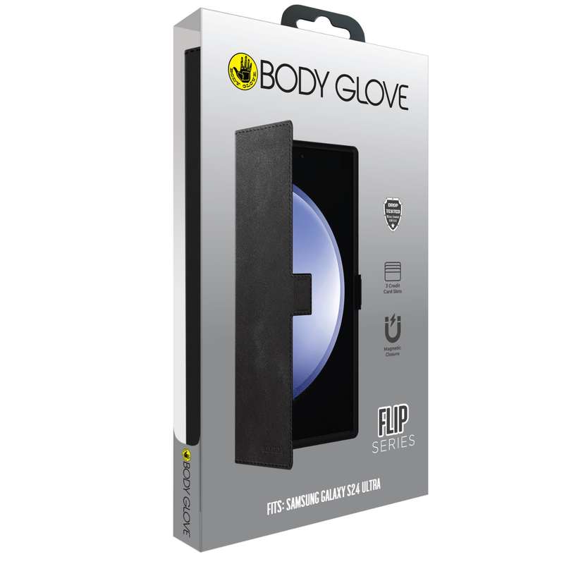 Samsung Galaxy S24 Ultra Body Glove Flip Series Case - Black