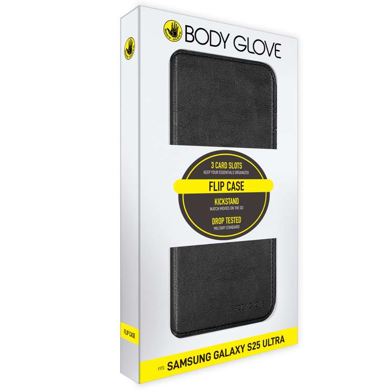 Samsung Galaxy S25 Ultra Body Glove Flip Series Case - Black