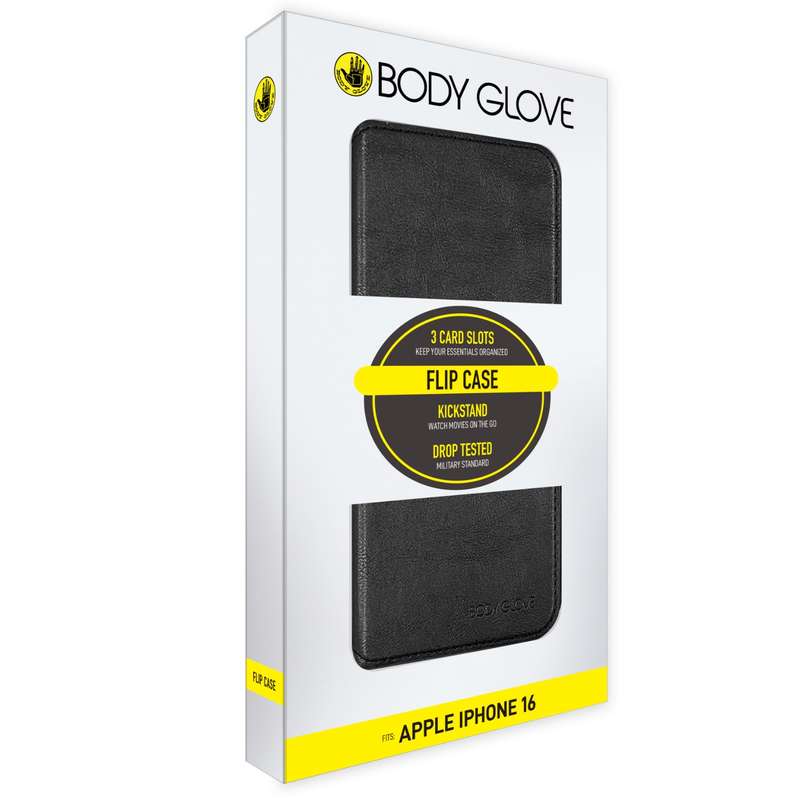 Apple iPhone 16 Body Glove Flip Series Case - Black