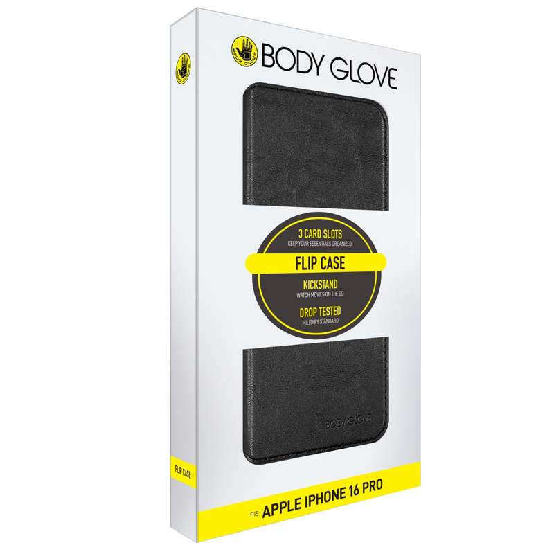 Apple iPhone 16 Pro Body Glove Flip Series Case - Black