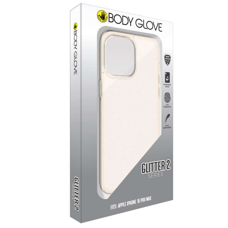 Apple iPhone 15 Pro Max Body Glove Glitter2 Case - Rosegold