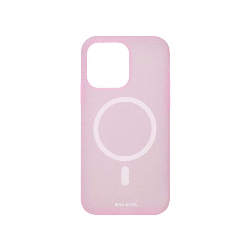 iPhone 14 Pro Max Case - Body Glove Magnetic Glitter Cover - Pink Glitter