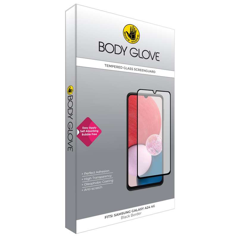 Samsung Galaxy A24 4G Body Glove Screen Protector - Black Border