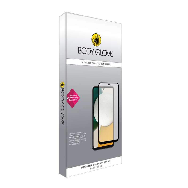 Samsung Galaxy A34 5G Body Glove Screen Protector - Black Border