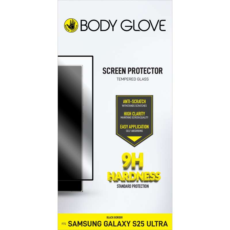 Samsung Galaxy S25 Ultra Body Glove Tempered Glass - Black Border