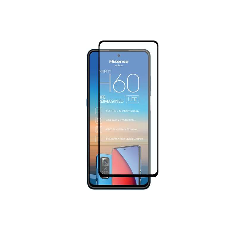 Hisense H60 Lite Body Glove Screen Protector - Black Border
