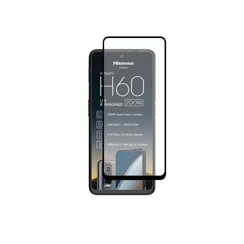Hisense H60 Zoom Body Glove Screen Protector - Black Border