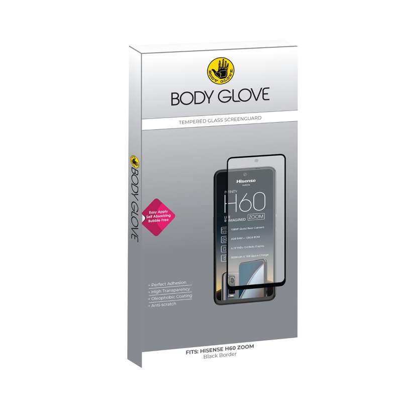 Hisense H60 Zoom Body Glove Screen Protector - Black Border