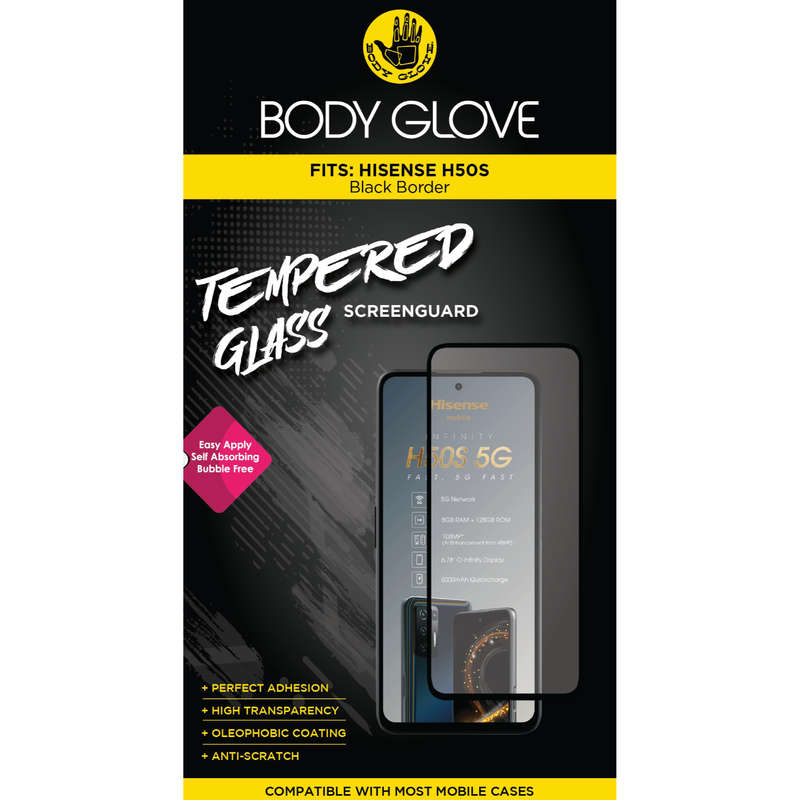 Hisense H50S Body Glove Screen Protector - Black Border