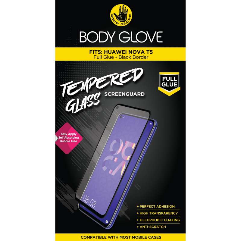 Huawei nova 5T Body Glove Screen Protector - Black Border