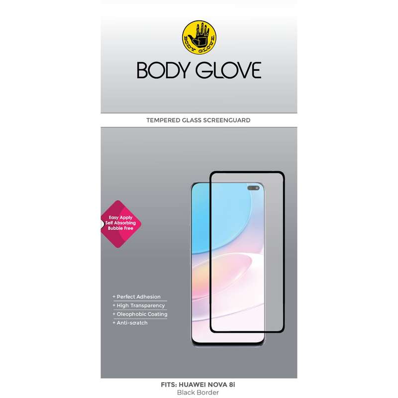 Huawei nova 8i Body Glove Screen Protector - Black Border