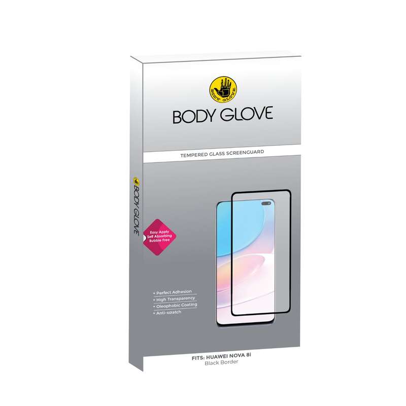 Huawei nova 8i Body Glove Screen Protector - Black Border