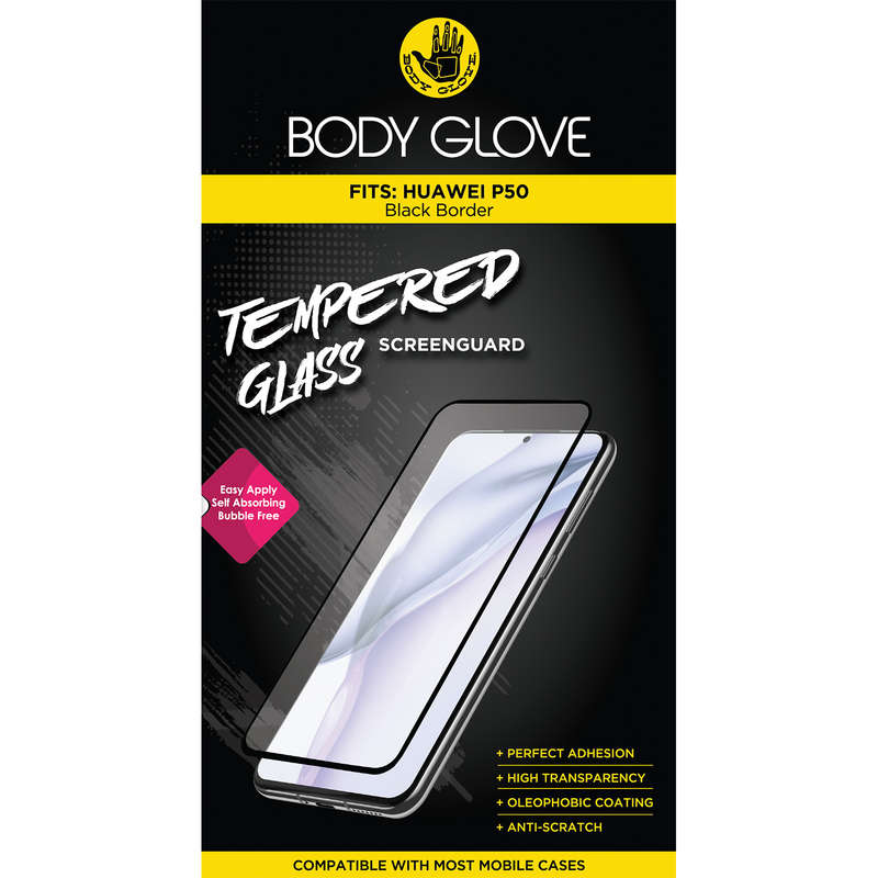 Huawei P50 Body Glove Screen Protector - Black Border