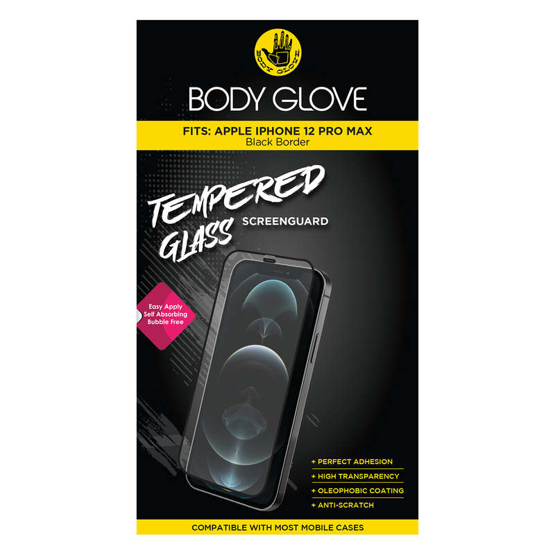 Apple iPhone 12 Pro Max Body Glove Screen Protector - Black Border