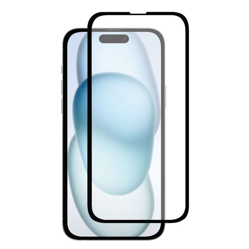 Apple iPhone 15 Body Glove Screen Protector - Black Border