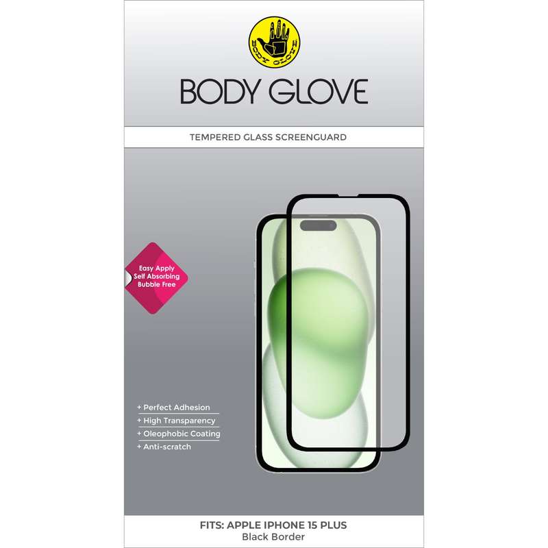 Apple iPhone 15 Plus Body Glove Screen Protector - Black Border