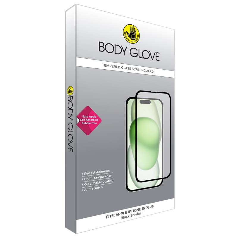 Apple iPhone 15 Plus Body Glove Screen Protector - Black Border