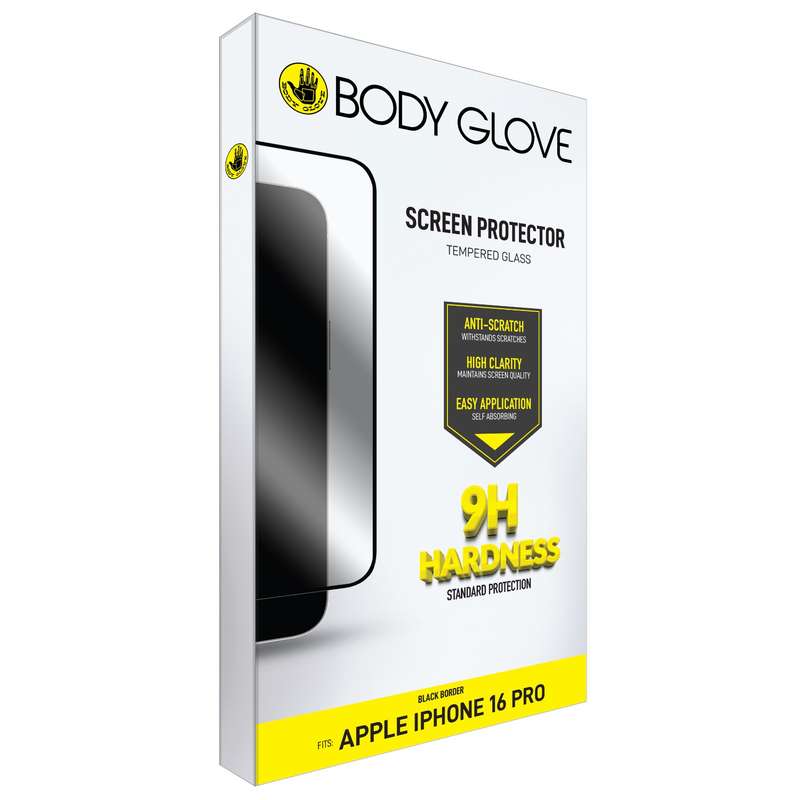 Apple iPhone 16 Pro Body Glove Screen Protector - Black Border