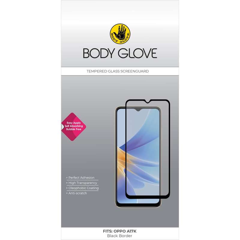 Oppo A17K Body Glove Screen Protector - Black Border