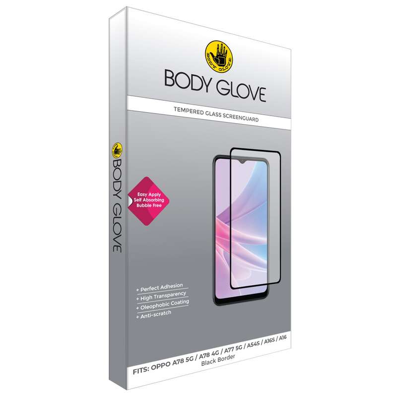 Oppo A16 A16S A78 4G A78 5G A77 5G A54S Screen Protector - Black Border