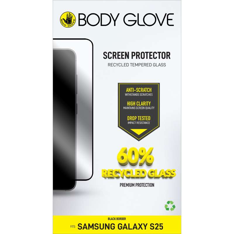 Samsung Galaxy S25 Body Glove Screen Protector - Black Border