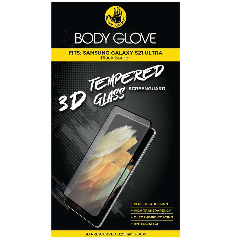 Samsung Galaxy S21 Ultra Body Glove Screen Protector - Black Border