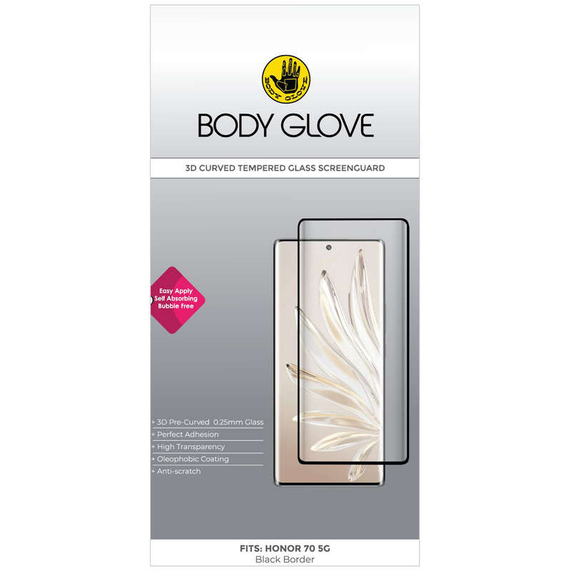 Honor 70 5G Body Glove Screen Protector - Black Border