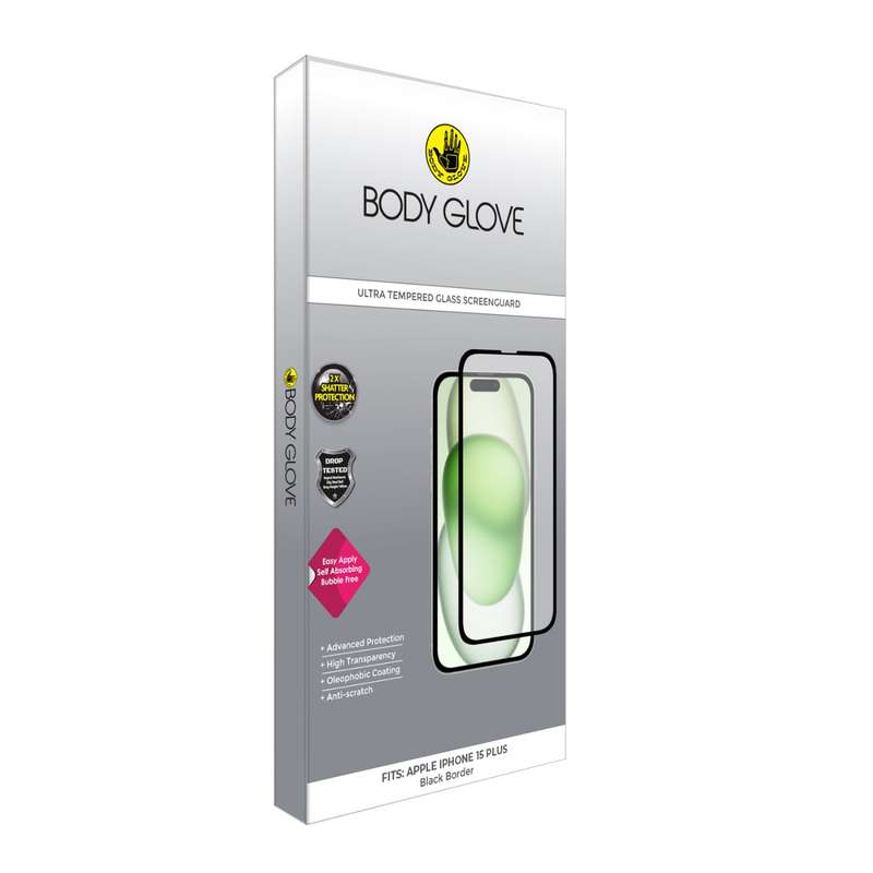 Apple iPhone 15 Plus Body Glove Ultra Screen Protector - Black Border