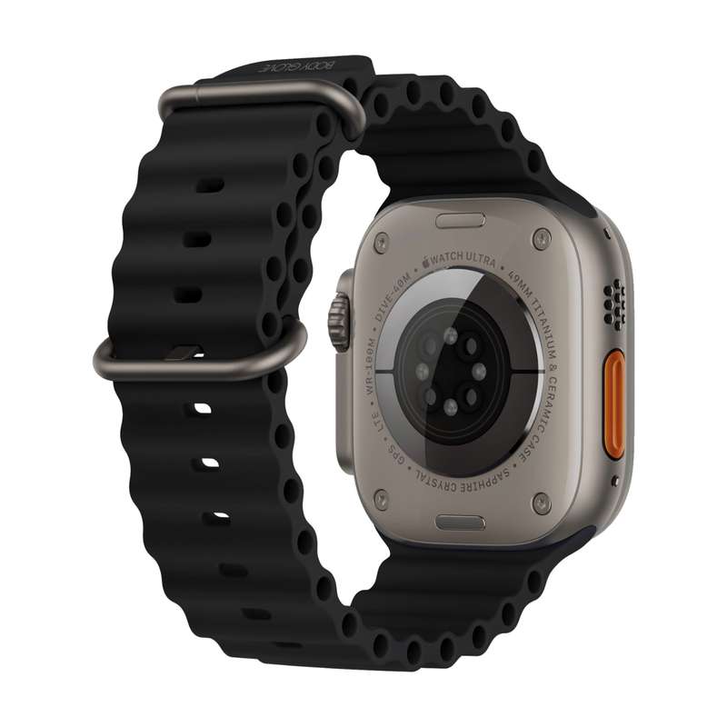 Apple Series 7 / 8 (44 / 45 / 49mm) Black Body Glove Strike Watch Strap