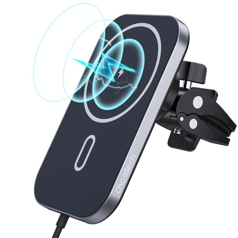 Choetech 15W Wireless Car Charger - Magnetic Black