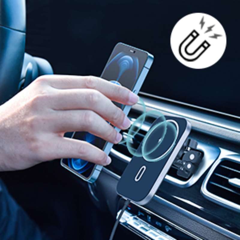 Choetech 15W Wireless Car Charger - Magnetic Black